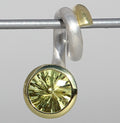 Campur Design 2,87 Carat Lemon Quarz Anhänger 925 Silber teilvergoldet Collier