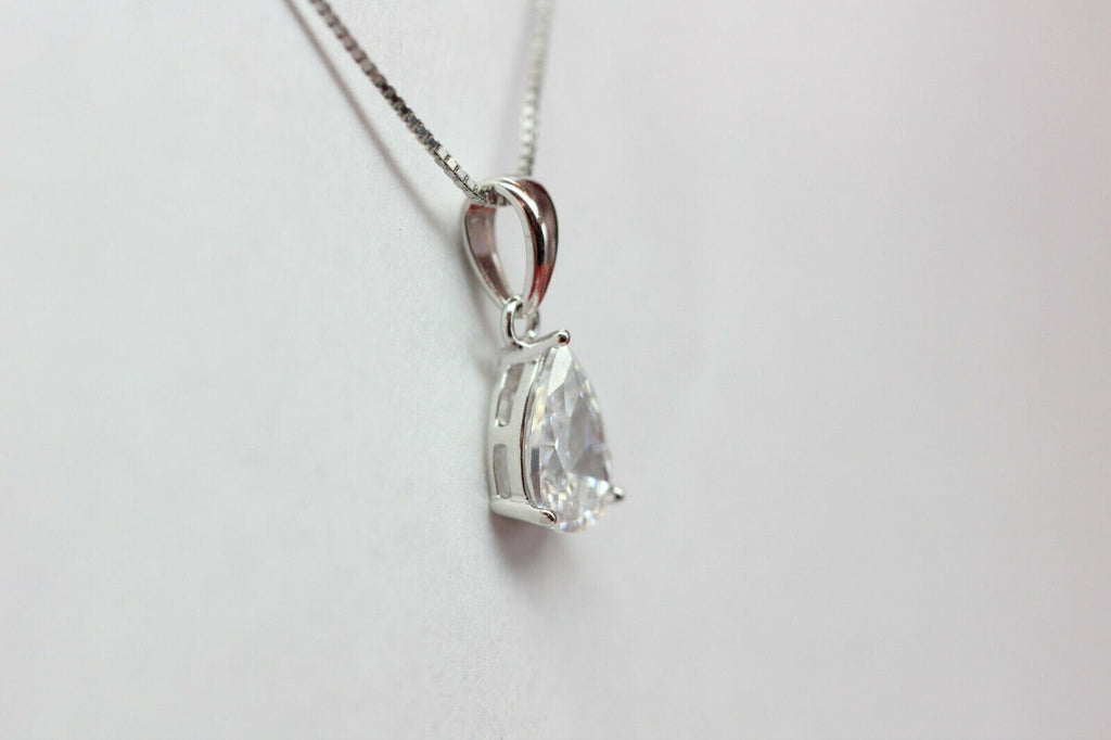 Anhanger in 925 Sterling Silber mit Zirkonia in verschiedenen Farben zur Wahl