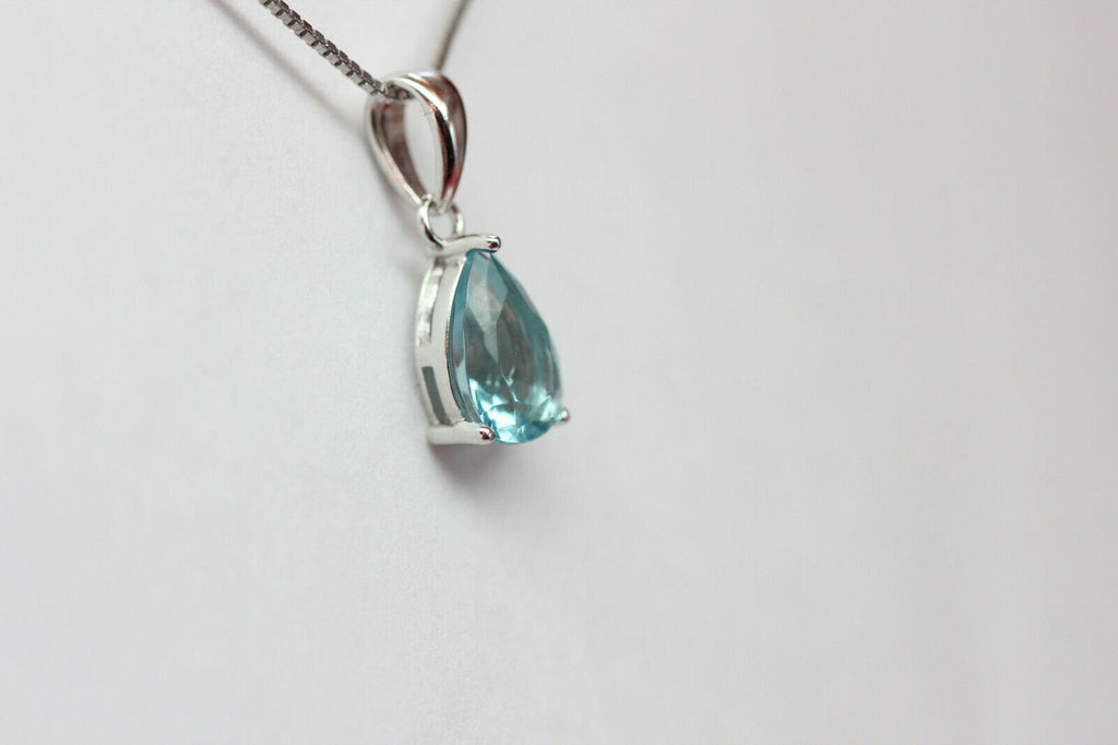 Anhanger in 925 Sterling Silber mit Zirkonia in verschiedenen Farben zur Wahl