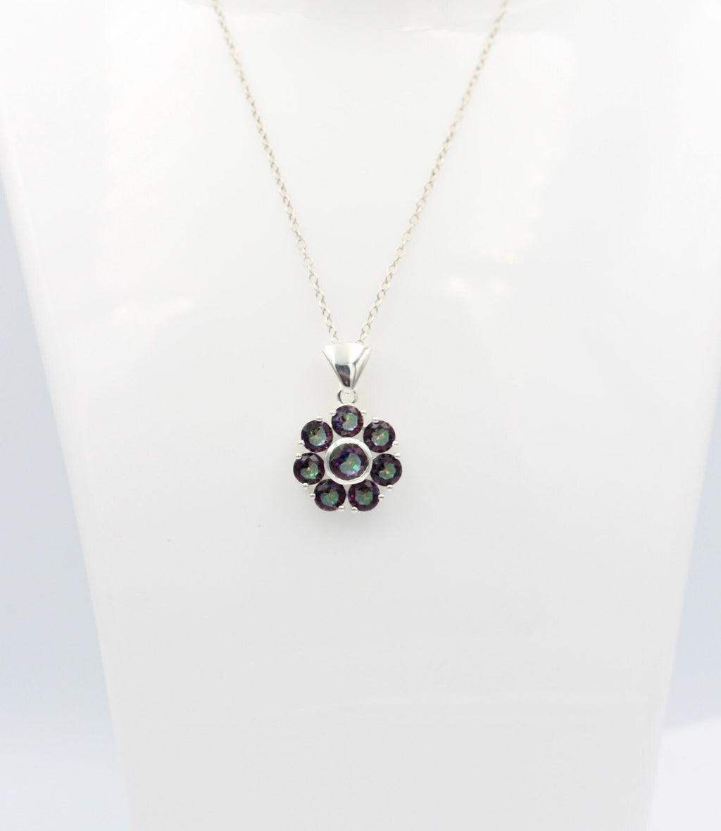 Edler 2,53 Carat Mystik Topas Anhänger 925 Silber mystischer Topas Top Edel