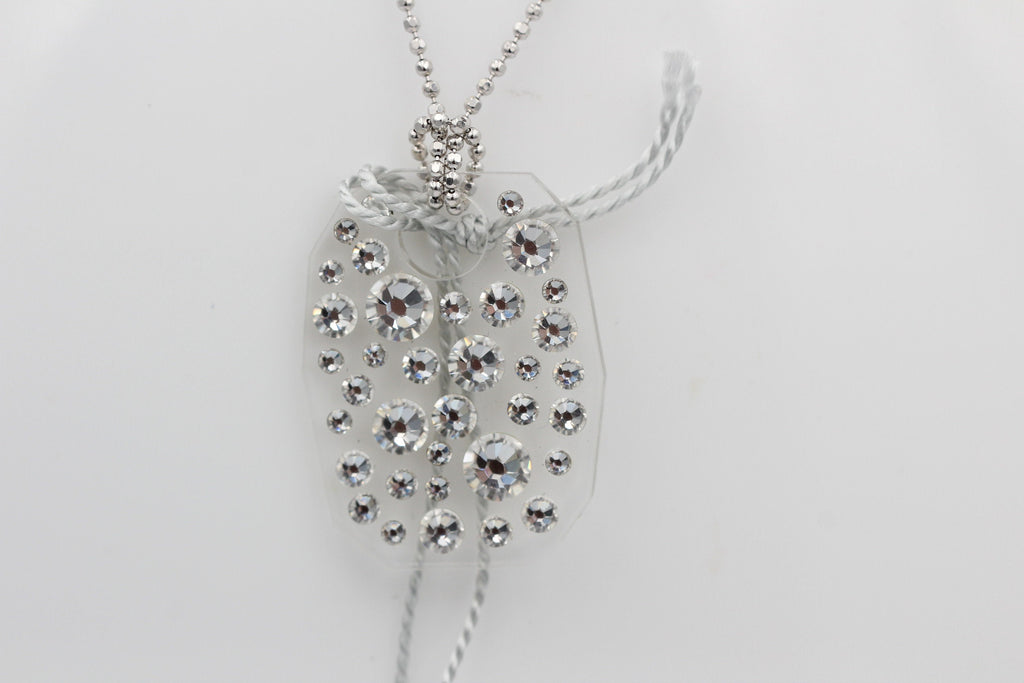 Collier Bubble mit Swarovski-Elements mit 925 Silber Kette