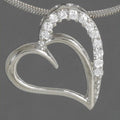 Herzanhanger mit Zirkonia 925 Sterling Silber Sonderposten
