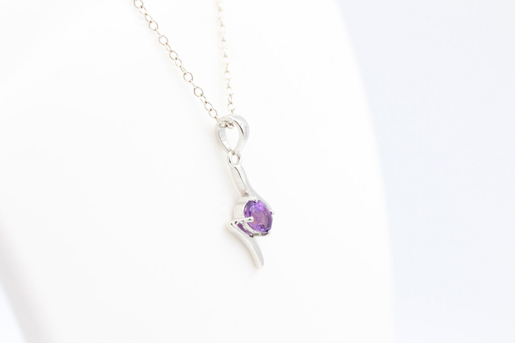 0,72 Carat brasilianischer Amethyst Anhänger 925  Silber  Brasilien