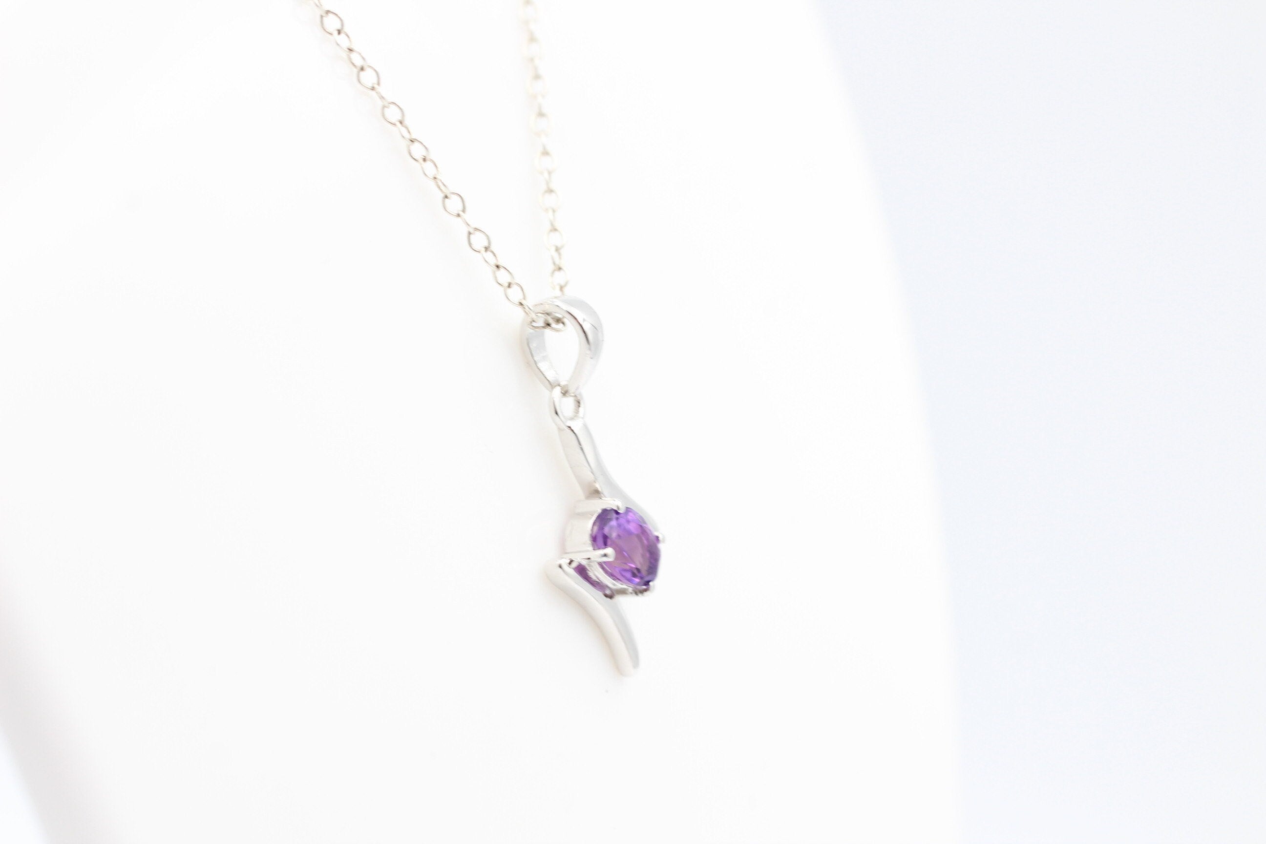 0,72 Carat brasilianischer Amethyst Anhänger 925  Silber  Brasilien