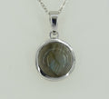 6,0 Carat irrisierender Labradorit Anhanger 925 Silber Edelstein