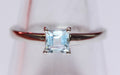 Edler 1,15 Carat Blautopas Ring 925 Silber Fingerring sky blue Grasse 6 / 16,5/ 51,9