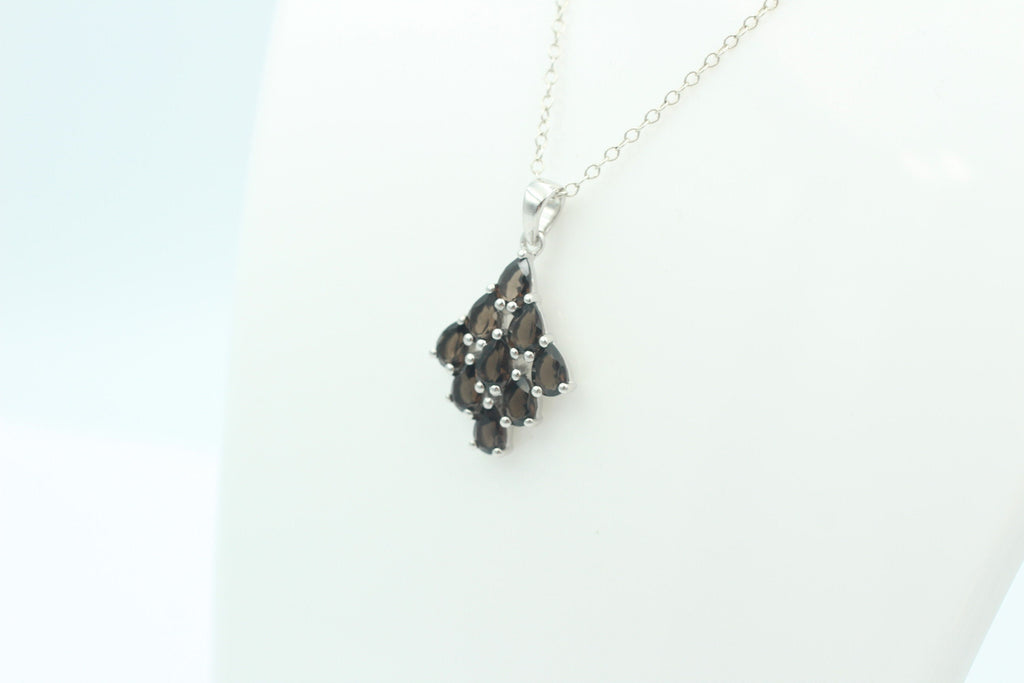 Edler 3,45 Carat Rauchquarz Anhänger 925 Silber  Rauchtopas Edelstein Top  Topas