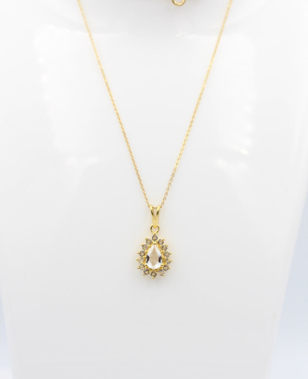 Edler 1,35 Carat  Weißtopas Anhänger 925 Silberweißer Topas Top
