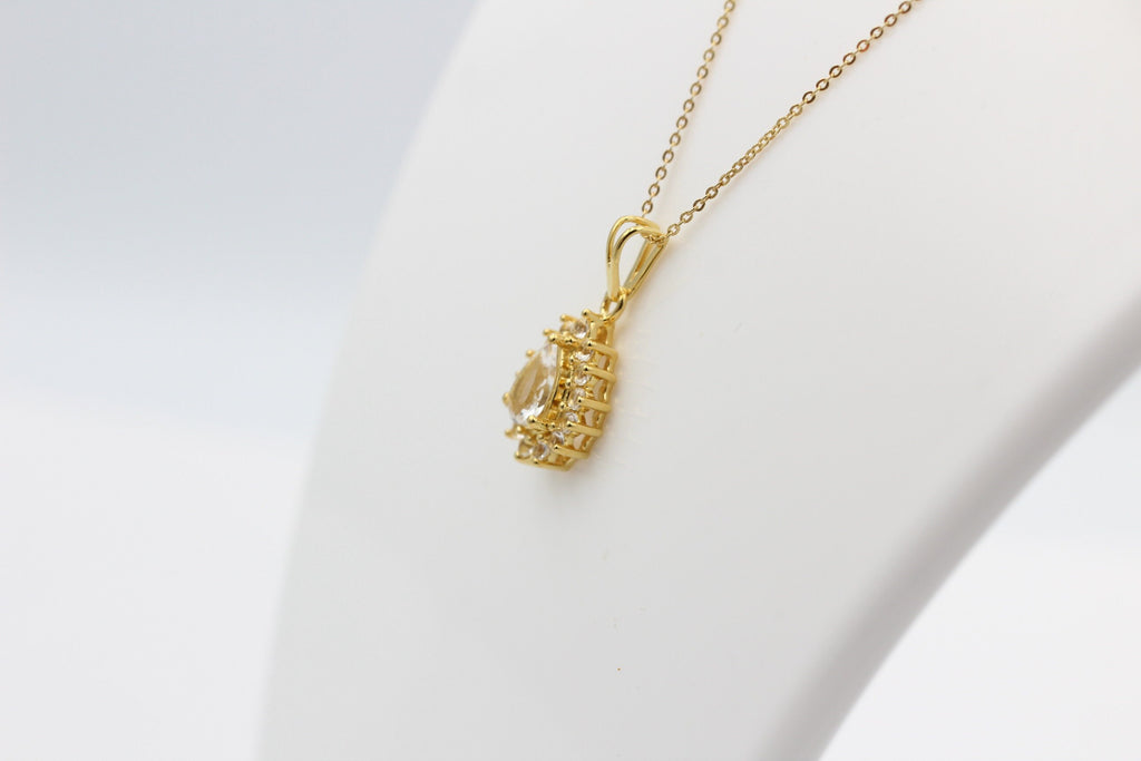 Edler 1,35 Carat  Weißtopas Anhänger 925 Silberweißer Topas Top
