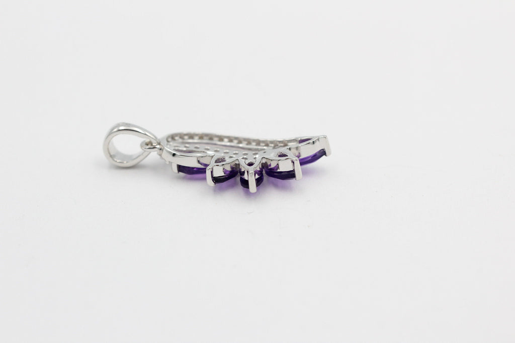 1,26 Carat afrikanischer Amethyst Anhänger 925 Silber  Edelstein aus Afrika