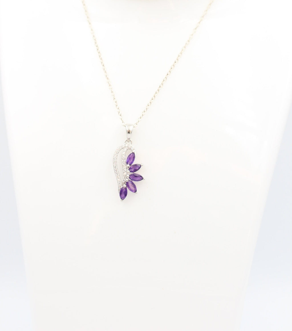 1,26 Carat afrikanischer Amethyst Anhänger 925 Silber  Edelstein aus Afrika