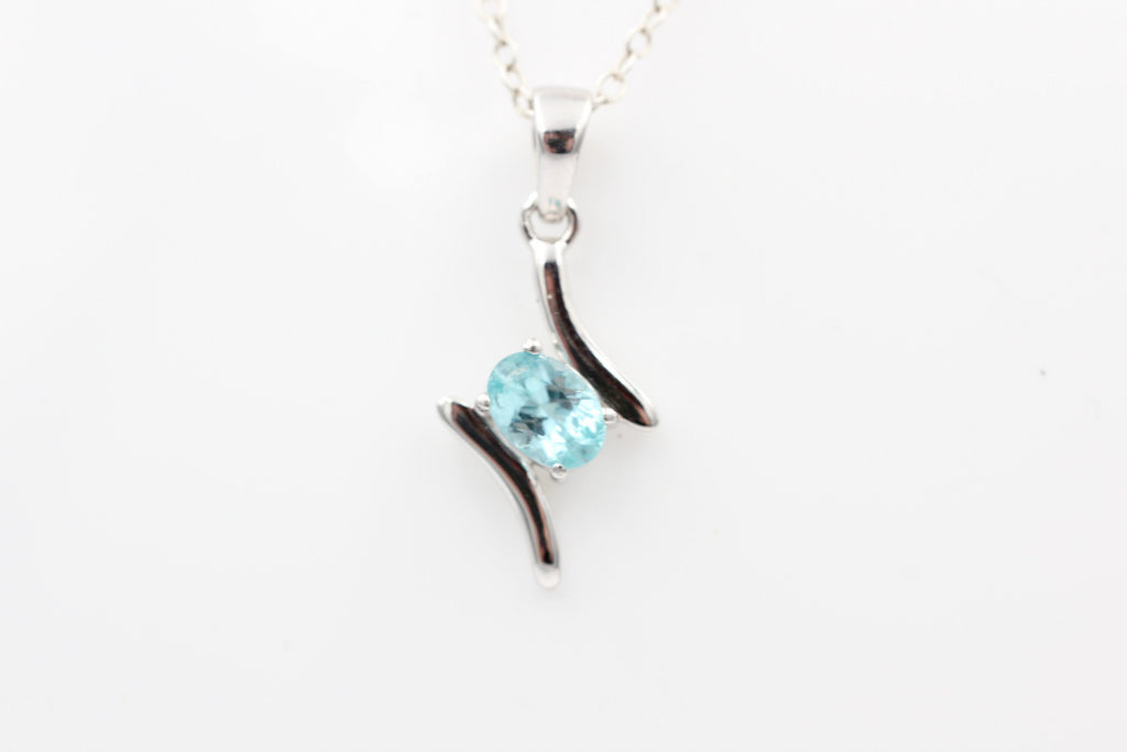 0,72  Carat seltener Apatit Anhänger 925 Silber Apatitanhänger Top seltener Apatit