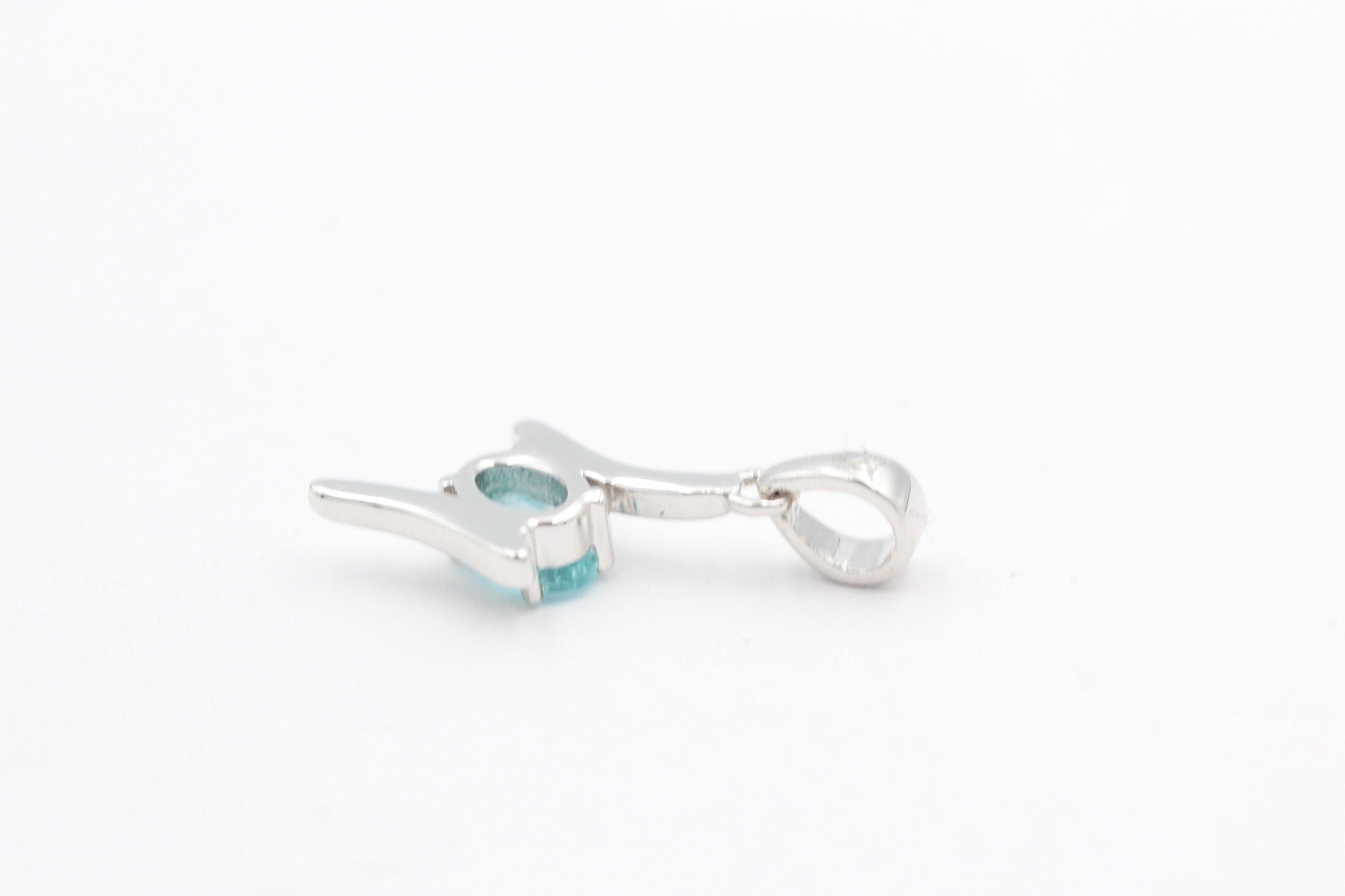 0,72  Carat seltener Apatit Anhänger 925 Silber Apatitanhänger Top seltener Apatit