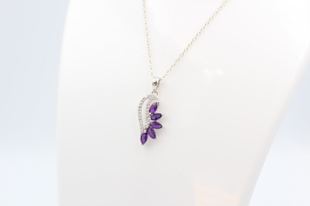 1,26 Carat afrikanischer Amethyst Anhänger 925 Silber  Edelstein aus Afrika