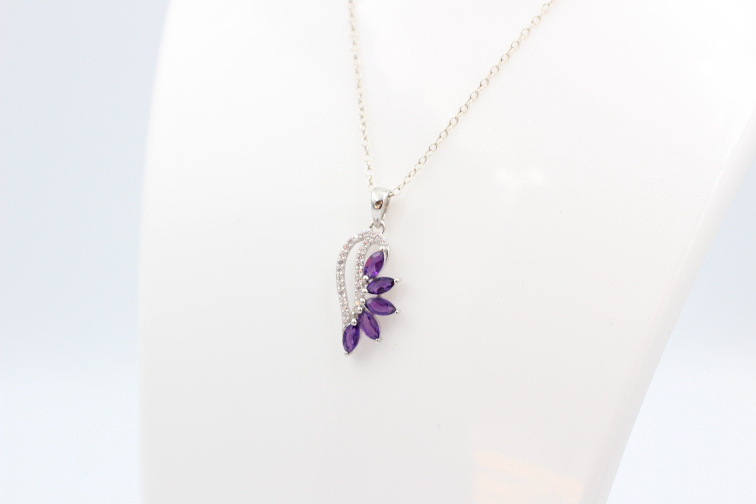 1,26 Carat afrikanischer Amethyst Anhänger 925 Silber  Edelstein aus Afrika