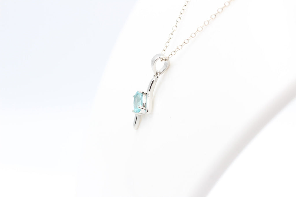 0,72  Carat seltener Apatit Anhänger 925 Silber Apatitanhänger Top seltener Apatit