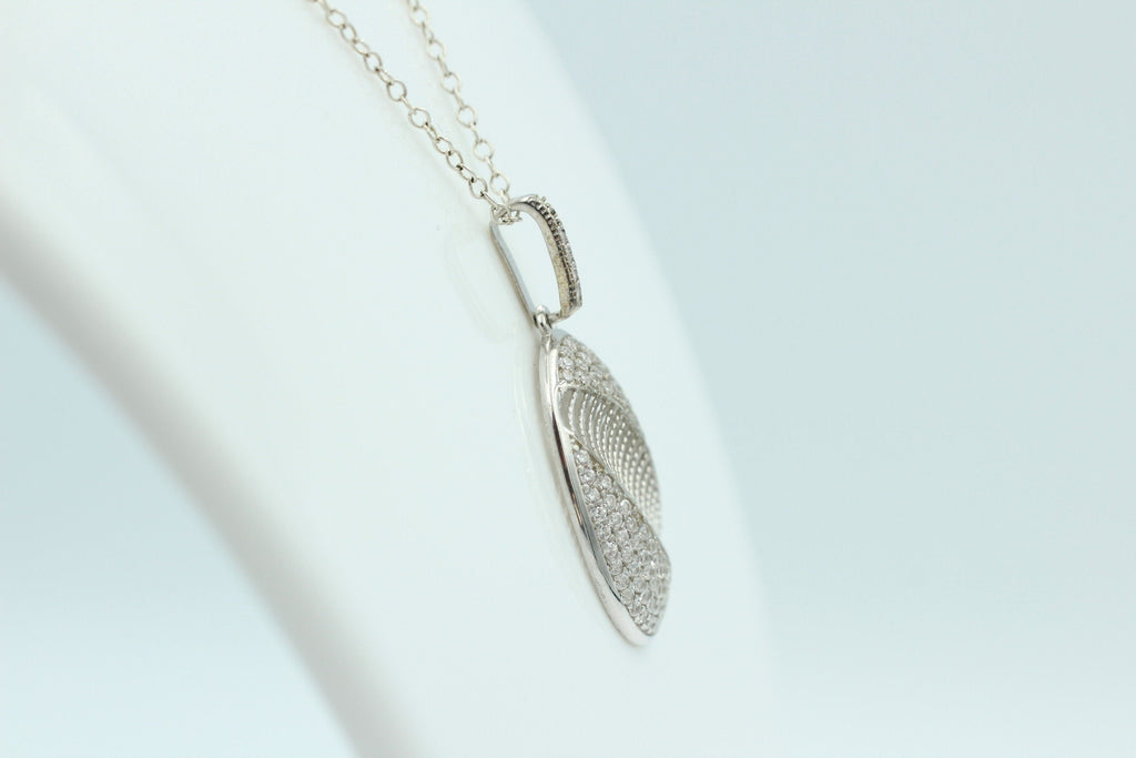 Anhänger mit Zirkonias 925 Silber Cubic Zirkon Silberanhänger Collier Kette Top