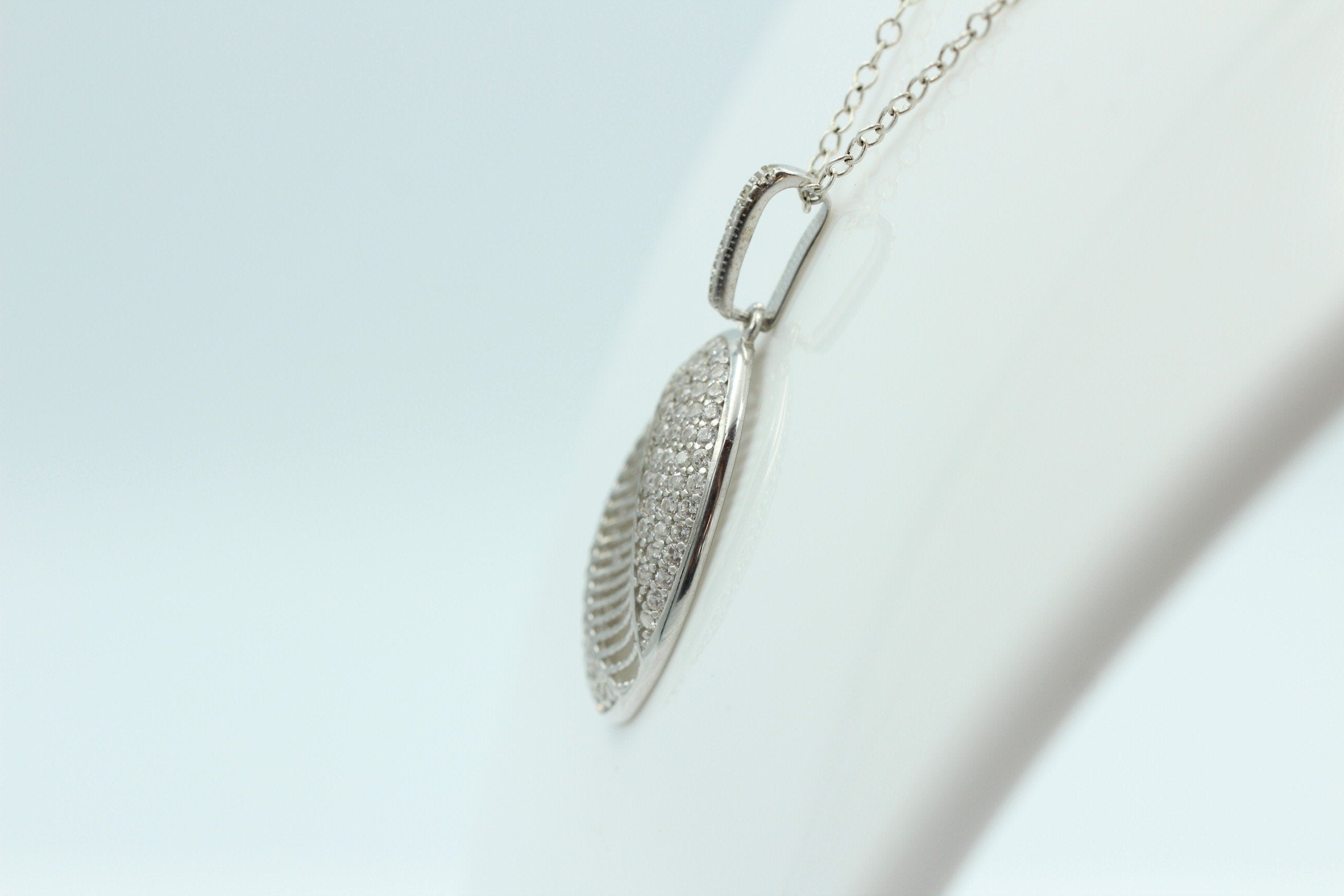Anhänger mit Zirkonias 925 Silber Cubic Zirkon Silberanhänger Collier Kette Top