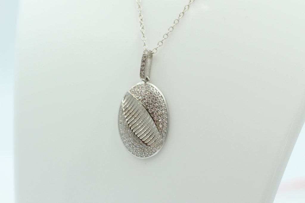 Anhänger mit Zirkonias 925 Silber Cubic Zirkon Silberanhänger Collier Kette Top