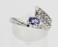 1,3 Carat Tansanit aus Afrika Weißtopas Ring 925 Silber Gröpße 7 / 55 / 17,5
