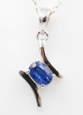 0,72 Carat blauer Kyanit Anhänger 925 Silber Kyanitanhänger