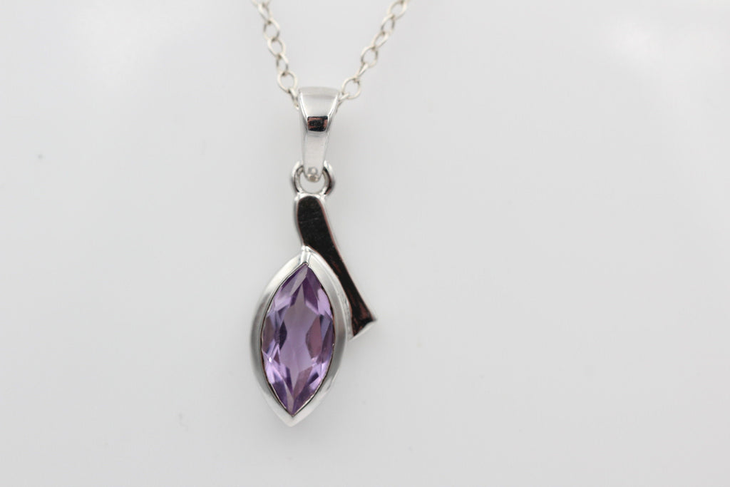 1,8 Carat pink Amethyst  Anhänger 925 Silber pinker Edelstein