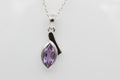 1,8 Carat pink Amethyst  Anhänger 925 Silber pinker Edelstein