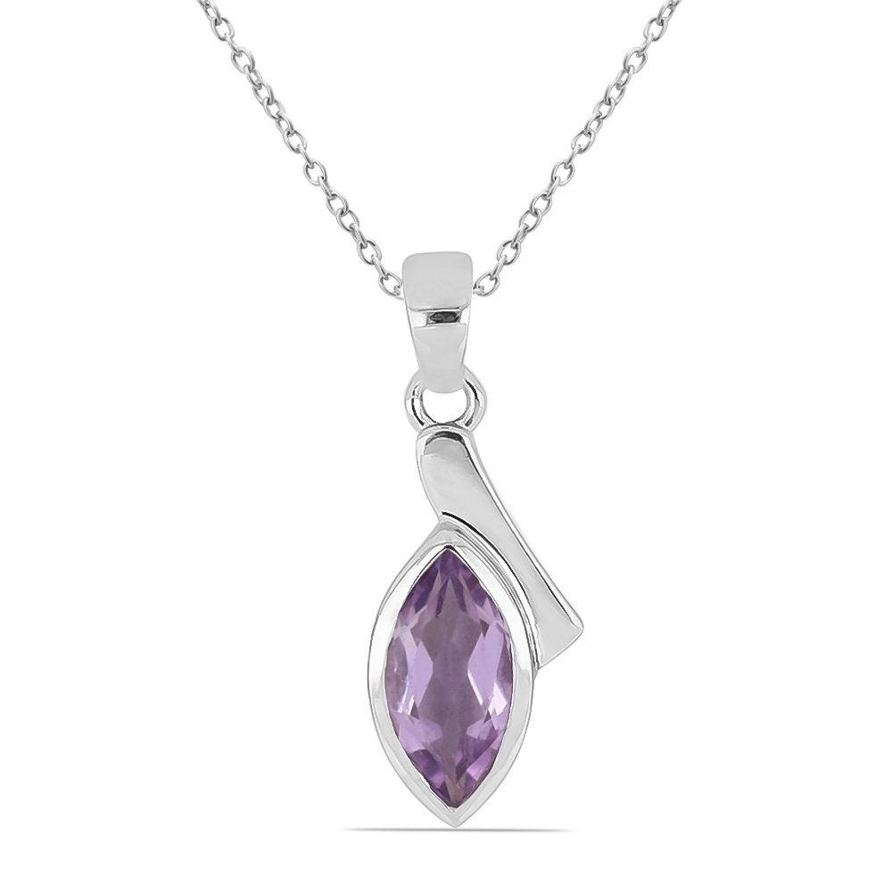 1,8 Carat pink Amethyst  Anhänger 925 Silber pinker Edelstein