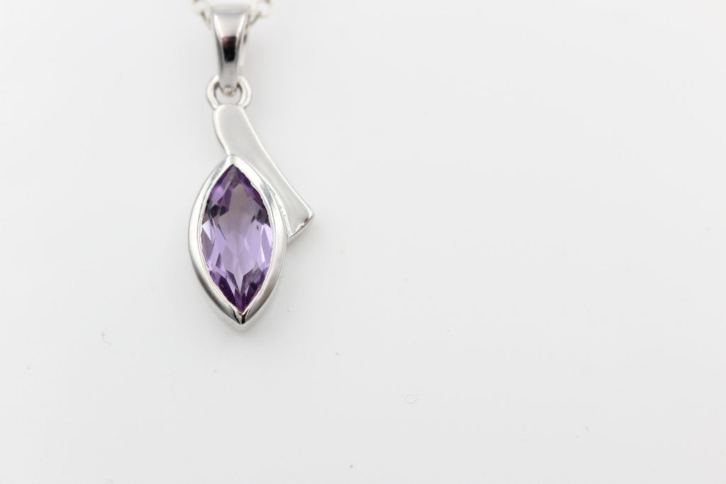 1,8 Carat pink Amethyst  Anhänger 925 Silber pinker Edelstein