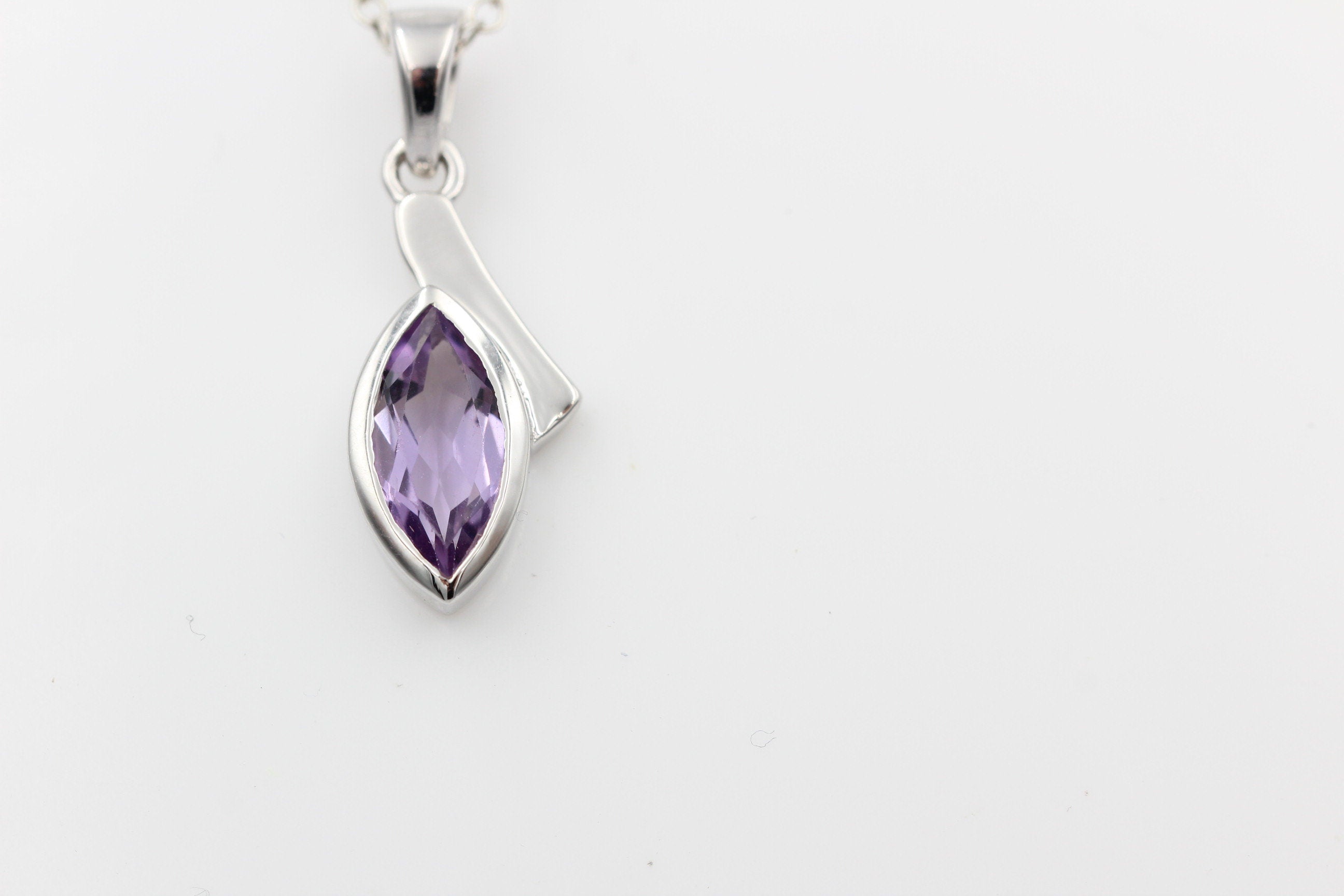 1,8 Carat pink Amethyst  Anhänger 925 Silber pinker Edelstein