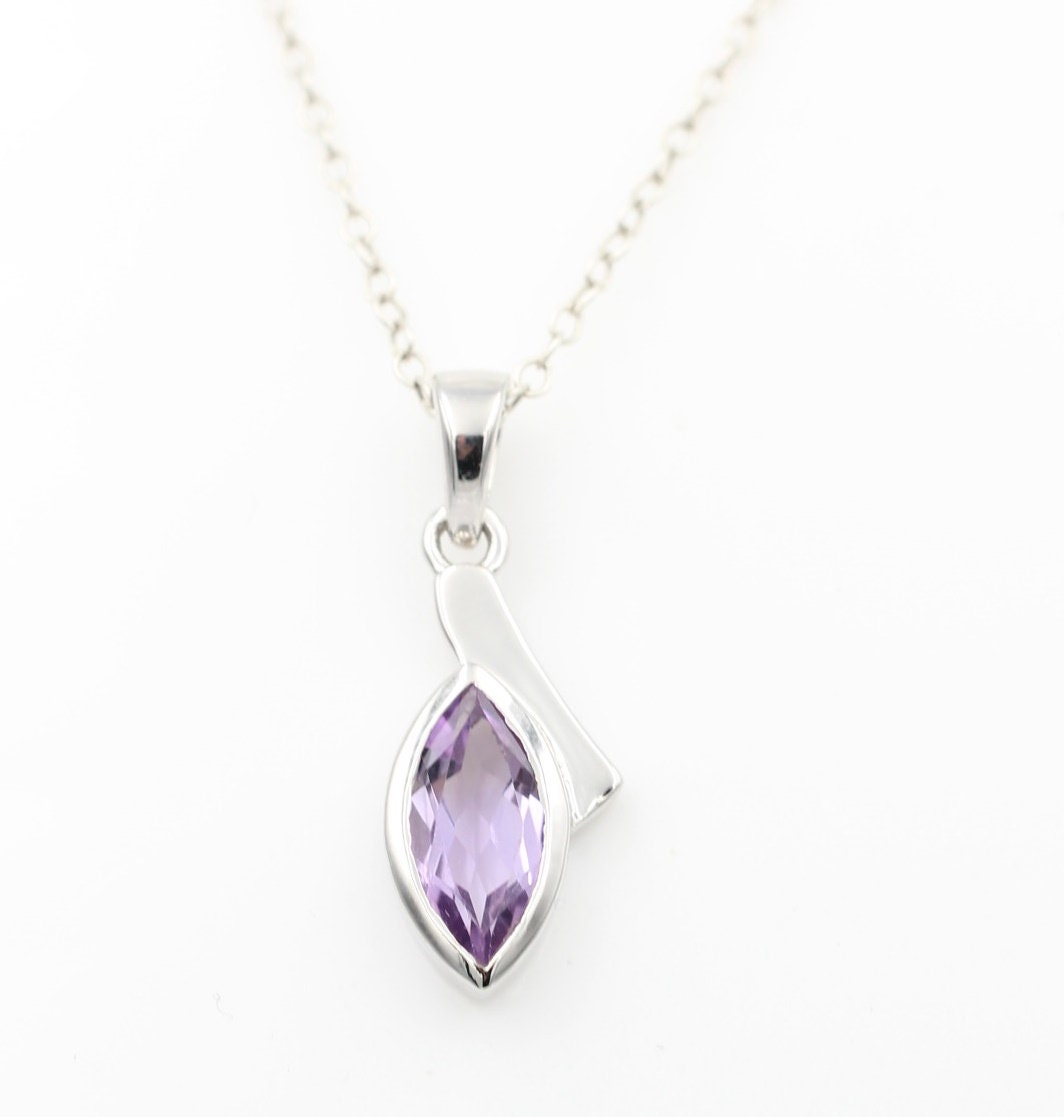 1,8 Carat pink Amethyst  Anhänger 925 Silber pinker Edelstein
