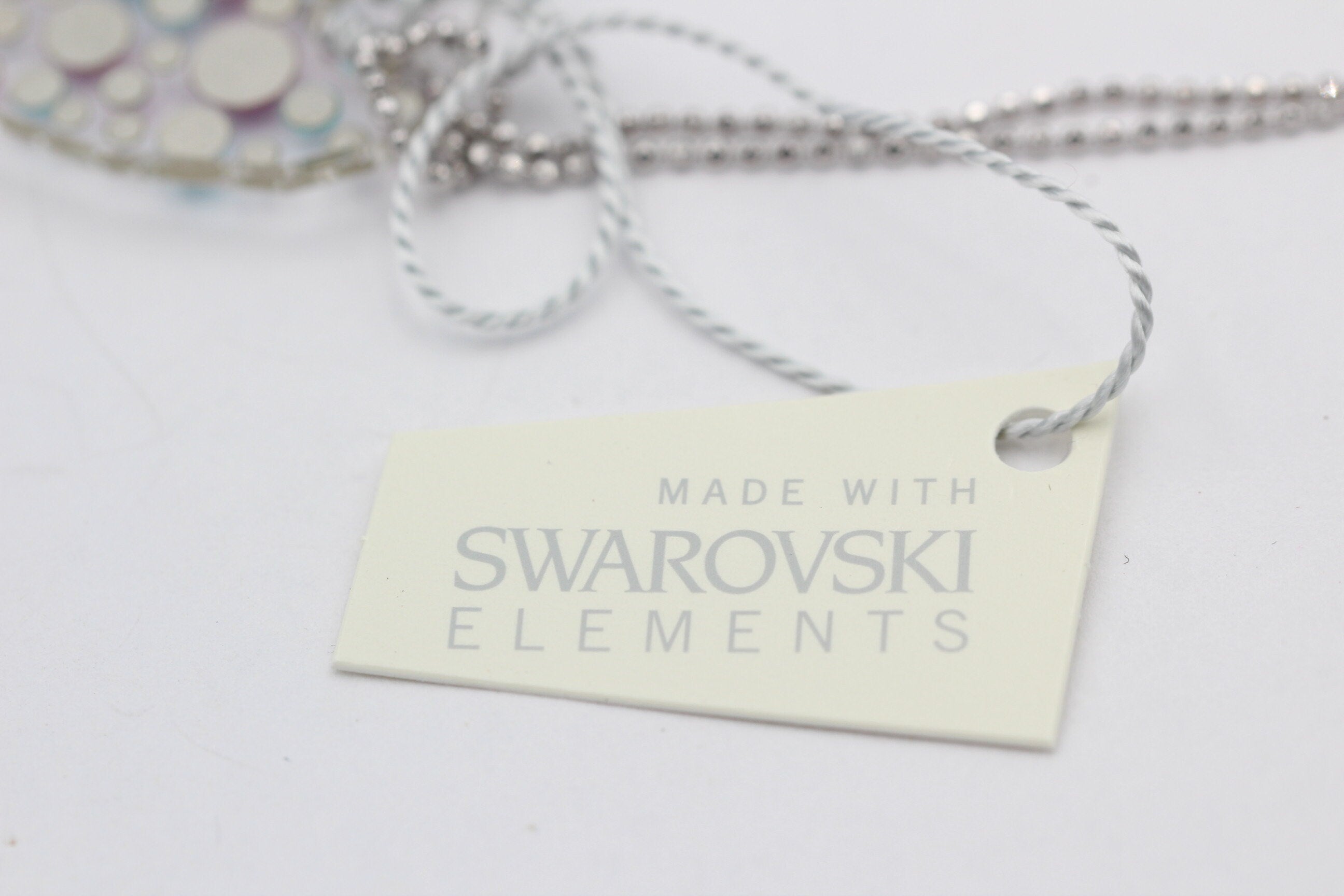 Collier Bubble mit Swarovski-Elements Pink/Türkis mit 925 Silber Kette