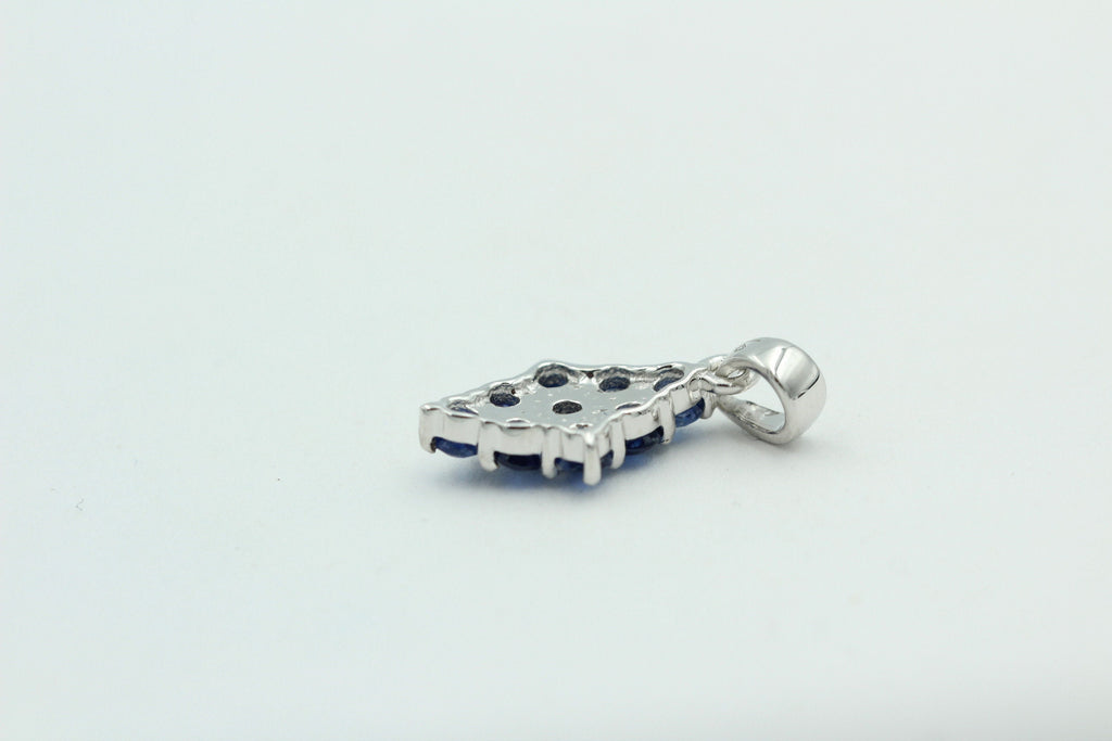 1,75 Carat blauer Kyanit Anhänger 925 Silber seltener Kyanit Edelstein
