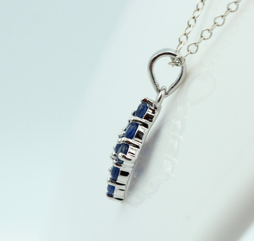 1,75 Carat blauer Kyanit Anhänger 925 Silber seltener Kyanit Edelstein