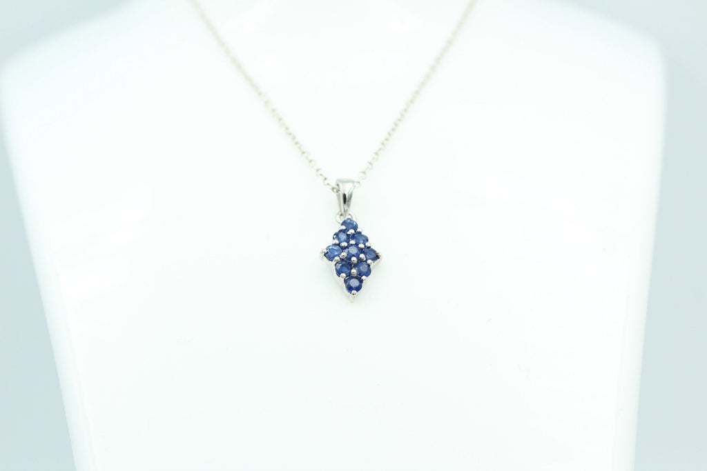 1,75 Carat blauer Kyanit Anhänger 925 Silber seltener Kyanit Edelstein