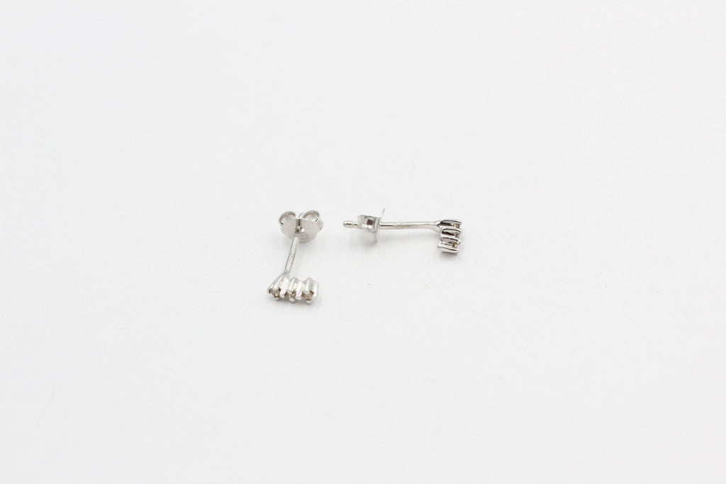 Edle 0,05 Carat Diamant Ohrstecker 925 Silber Diamantohrstecker Reinheit I2 - I3