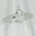 0,83 Carat weisstopas Ring 925 Silber weisse Topas Grasse 60 / 9 / 19,1 Edelstein