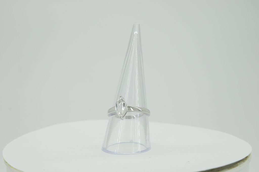 0,83 Carat weisstopas Ring 925 Silber weisse Topas Grasse 60 / 9 / 19,1 Edelstein
