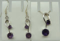 1,3 Carat Amethyst Designer Set 925 Silber Ohrstecker Anhanger Collier