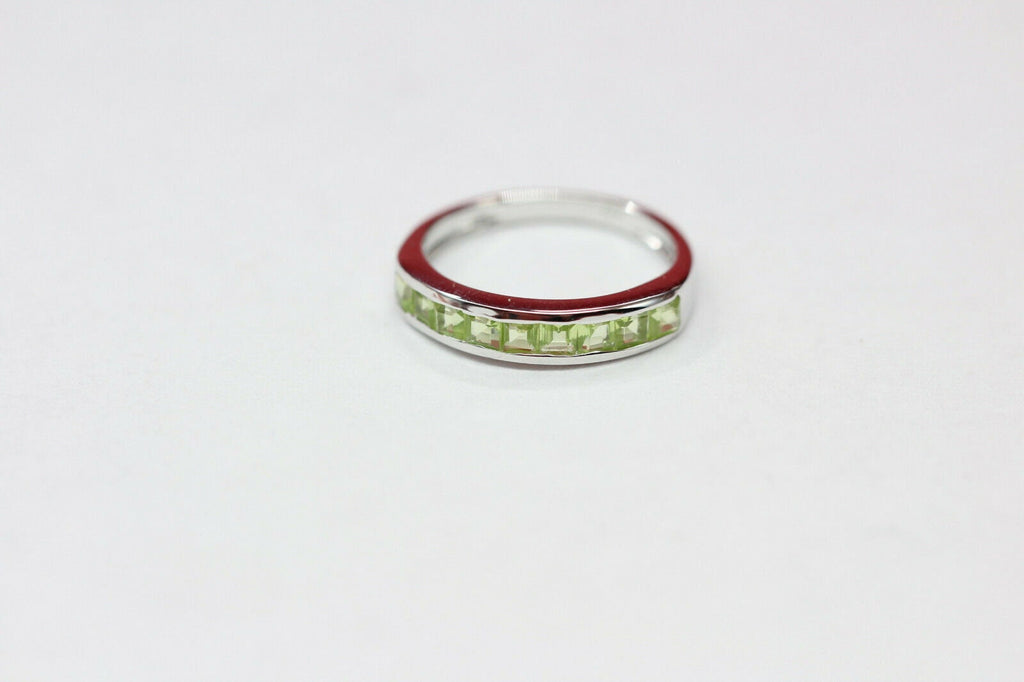 Edler 0,95 Carat Peridot Fingerring 925 Silber Olivin Ring Grossen 6 / 7 / 8 / 9
