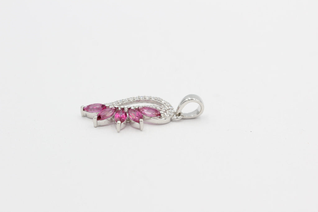 1,26 Carat Pink Topas Anhänger 925 Silber pinkfarbener Edelstein