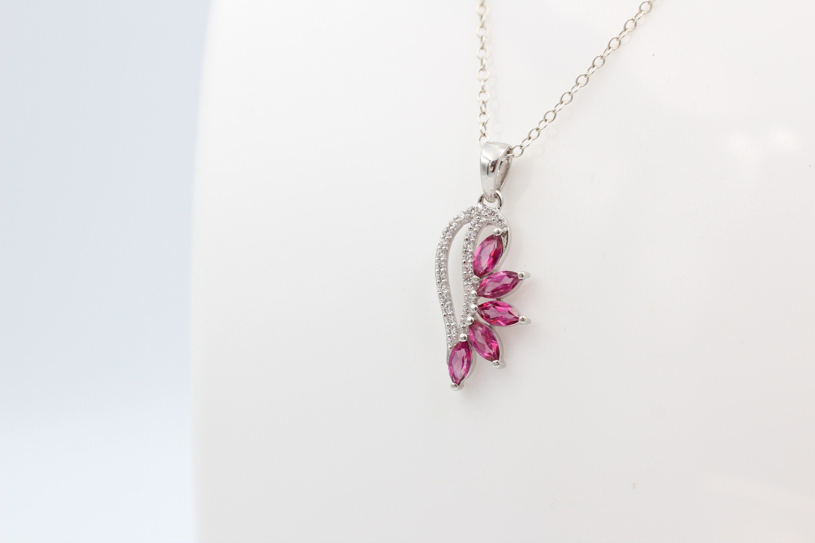 1,26 Carat Pink Topas Anhänger 925 Silber pinkfarbener Edelstein