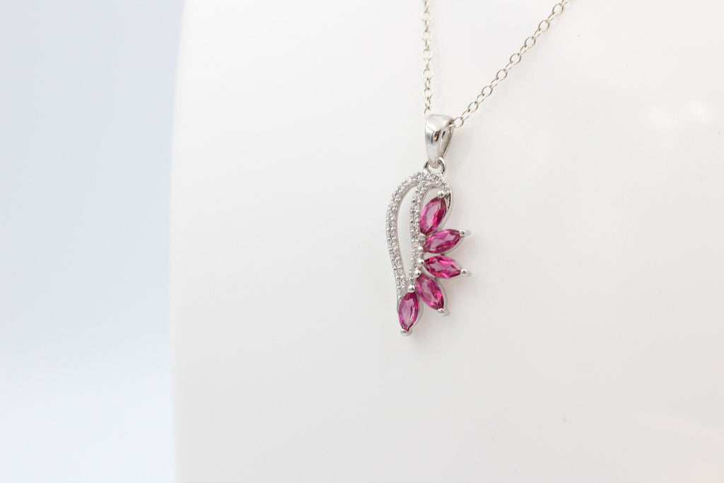 1,26 Carat Pink Topas Anhänger 925 Silber pinkfarbener Edelstein