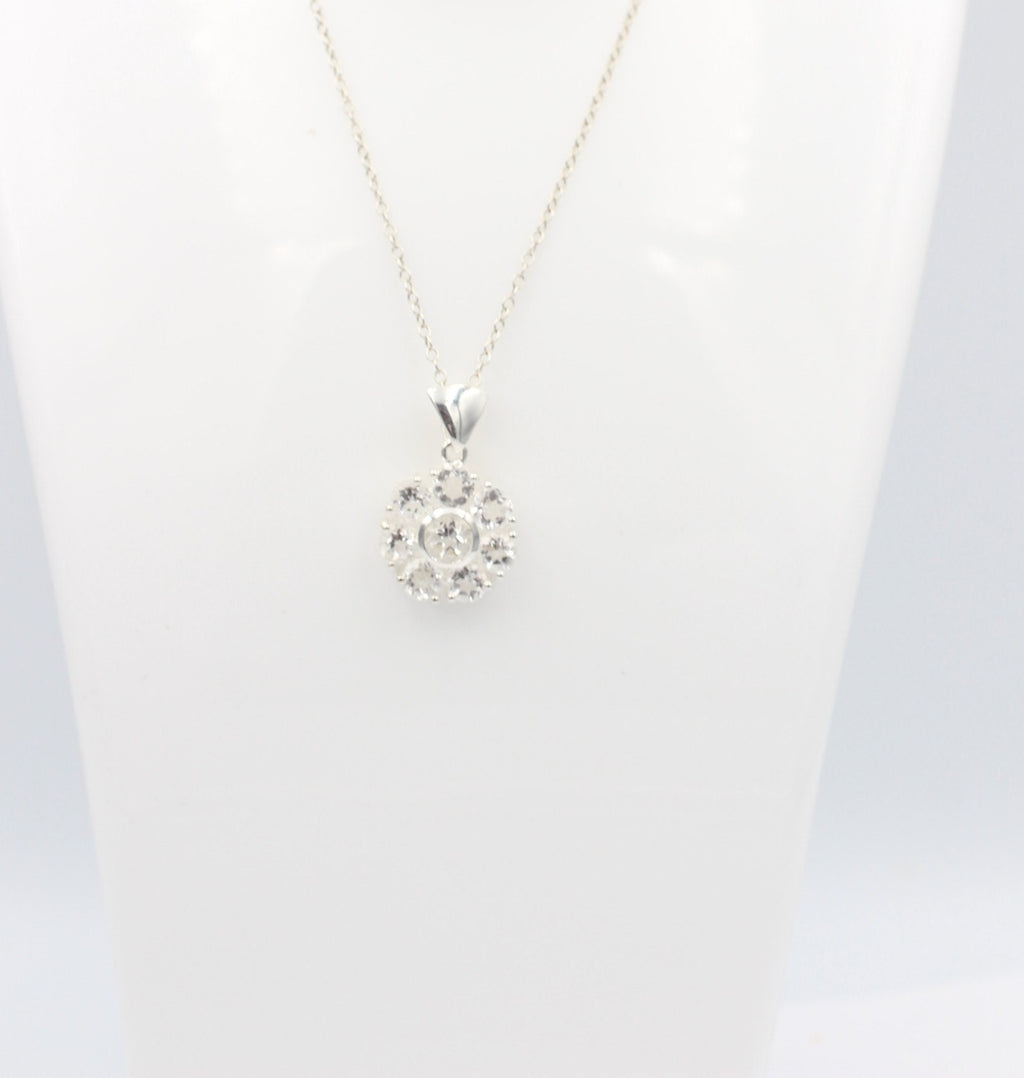 Edler 2,53 Carat Weißtopas  Anhänger 925 Silber weißer Top edler Weißtopas Anhänger Edelstein