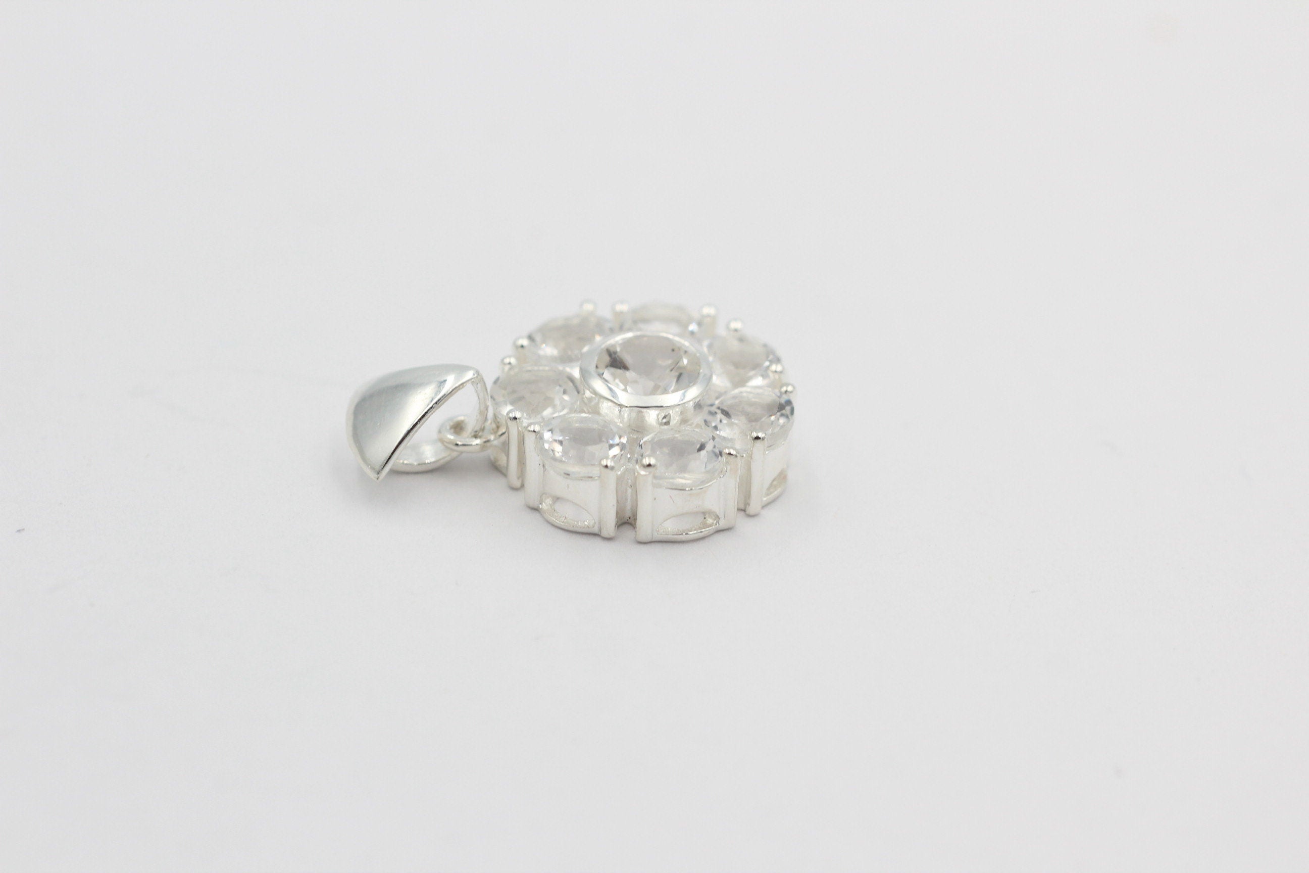 Edler 2,53 Carat Weißtopas  Anhänger 925 Silber weißer Top edler Weißtopas Anhänger Edelstein