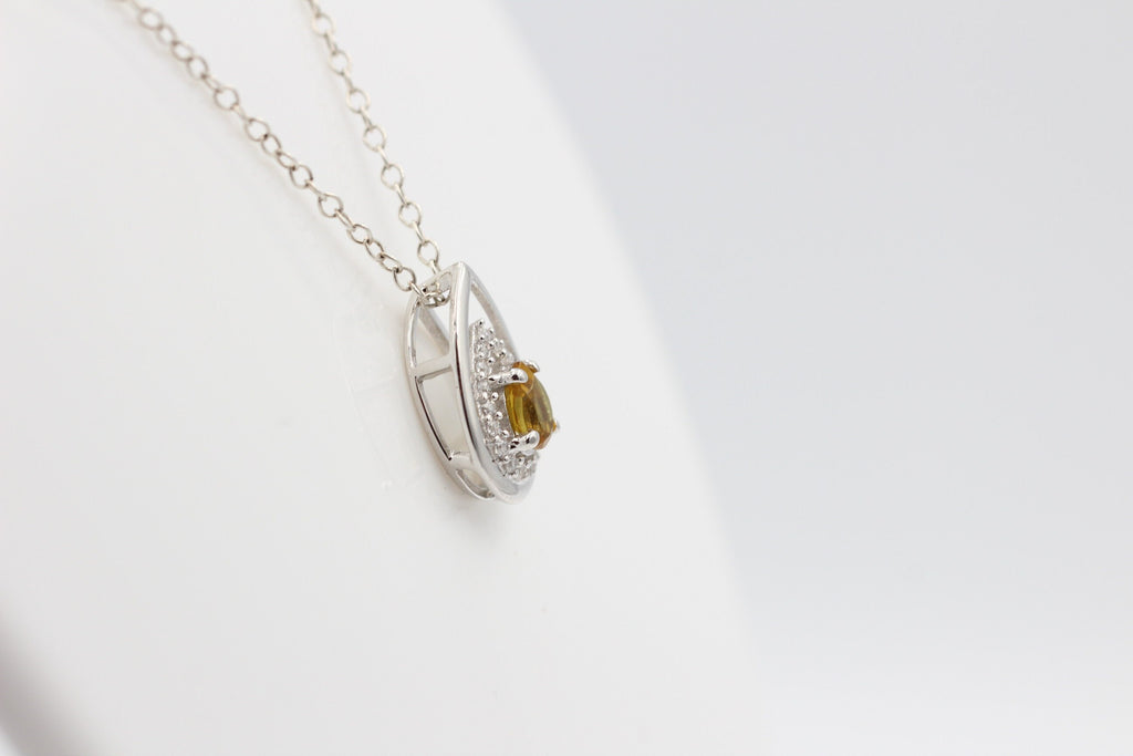 Edler 0,51 Carat Turmalin  Anhänger 925 Silber Top Anhänger