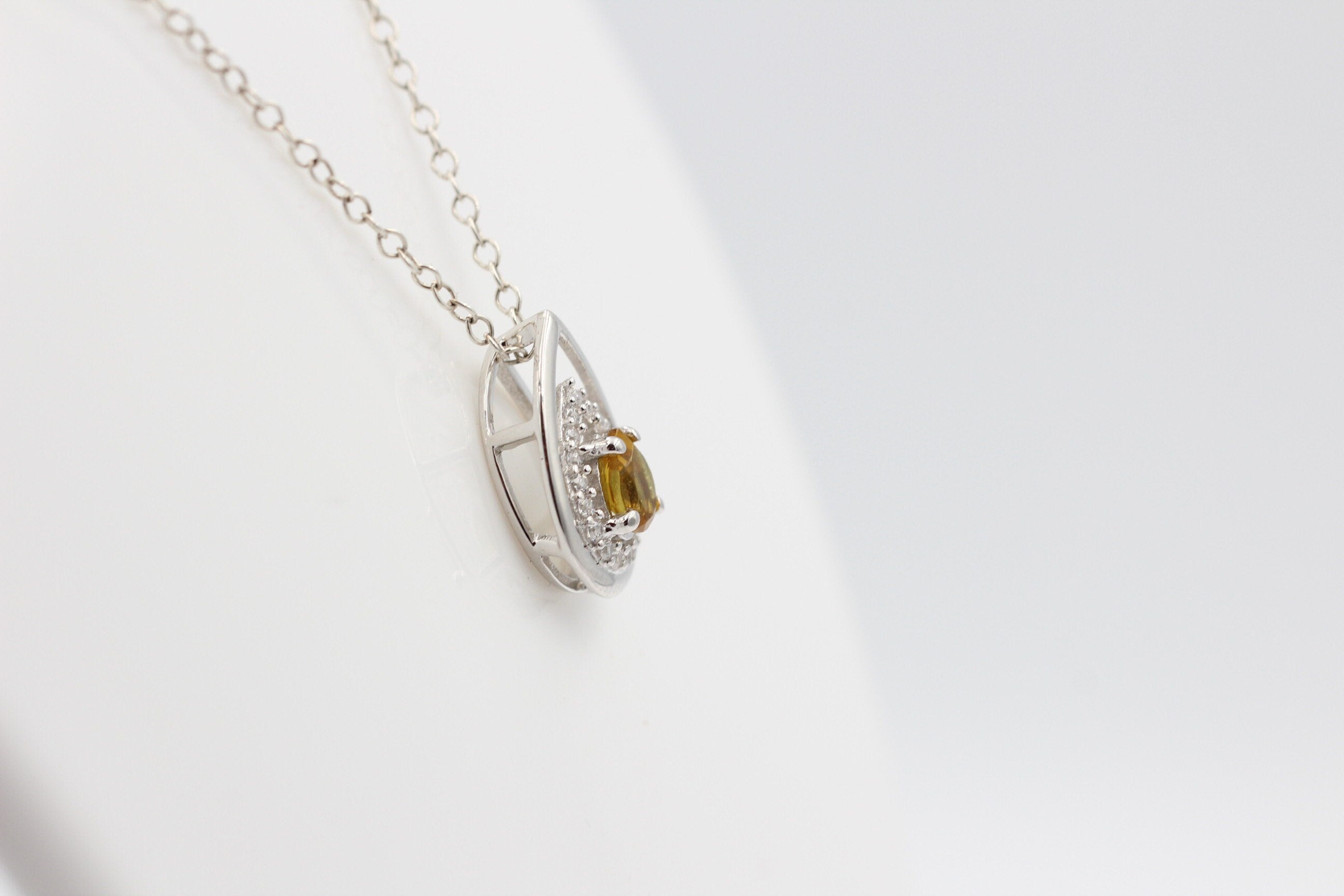 Edler 0,51 Carat Turmalin  Anhänger 925 Silber Top Anhänger