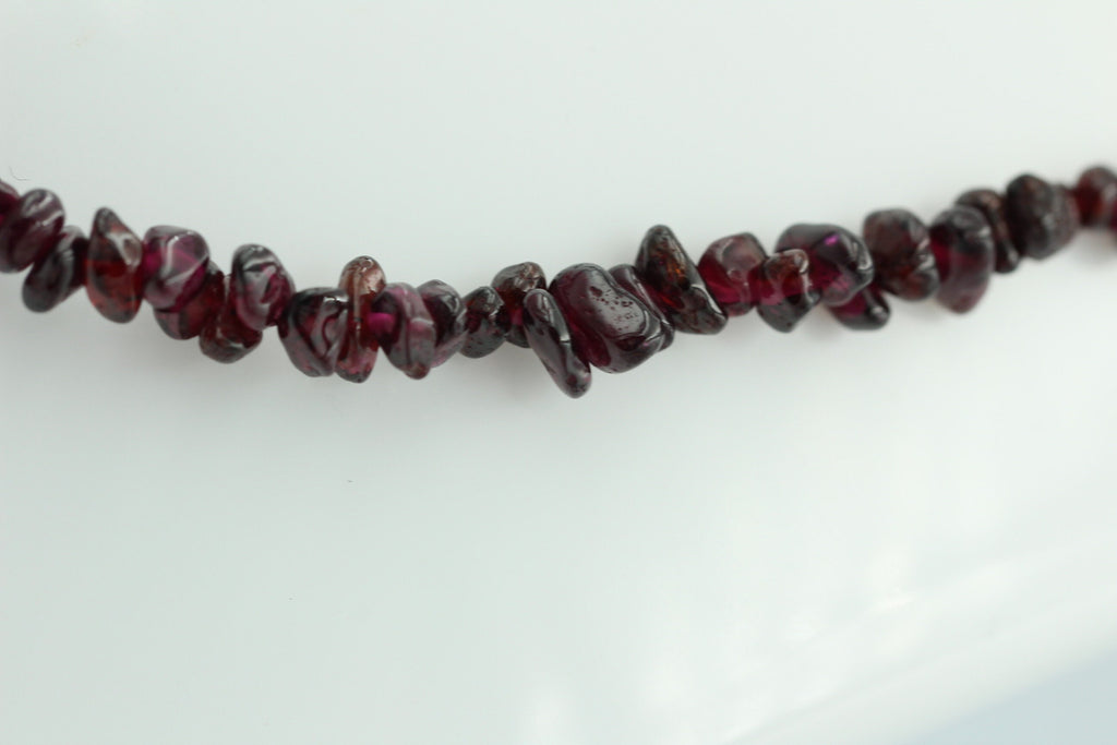 38 Carat Rhodolith Collier Kette Splitterkette 925 Sterling Silber Edelstein