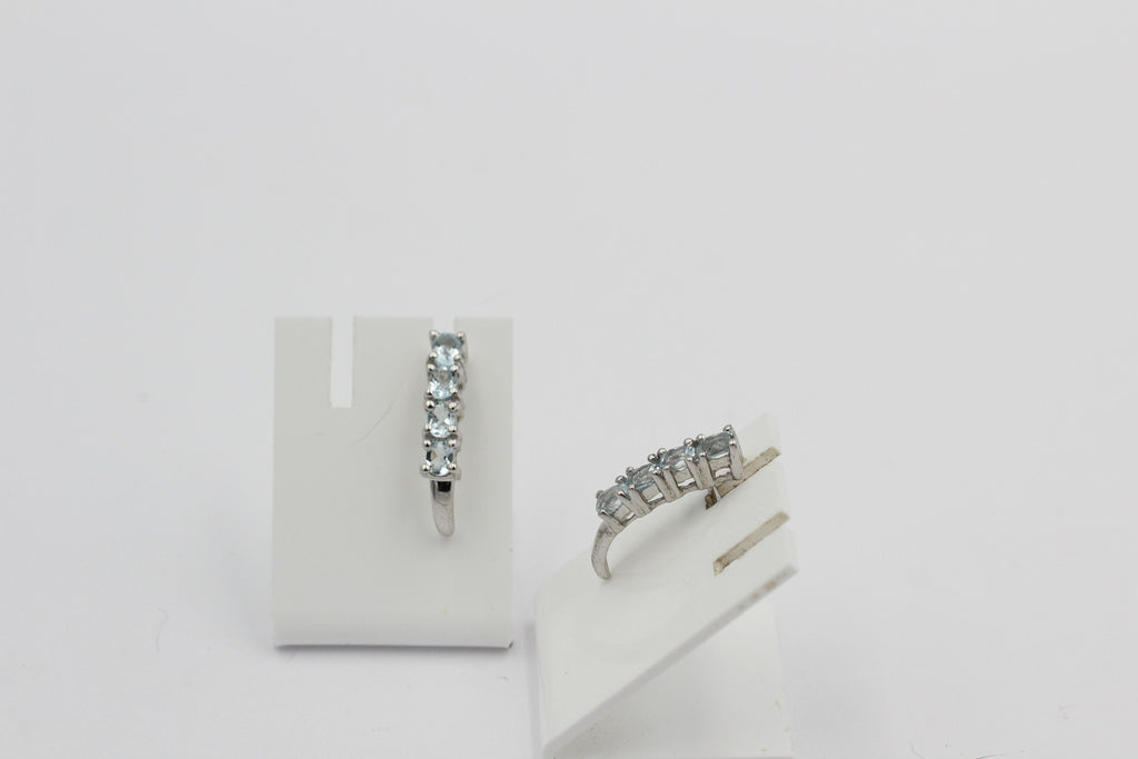 Edle 1,9 Carat Blautopas Ohrstecker 925 Silber himmelblauer Topas Ohrschmuck Top