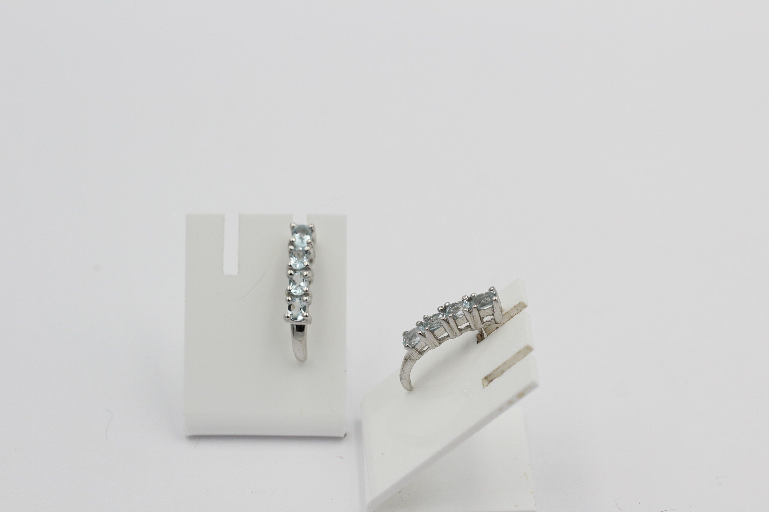 Edle 1,9 Carat Blautopas Ohrstecker 925 Silber himmelblauer Topas Ohrschmuck Top